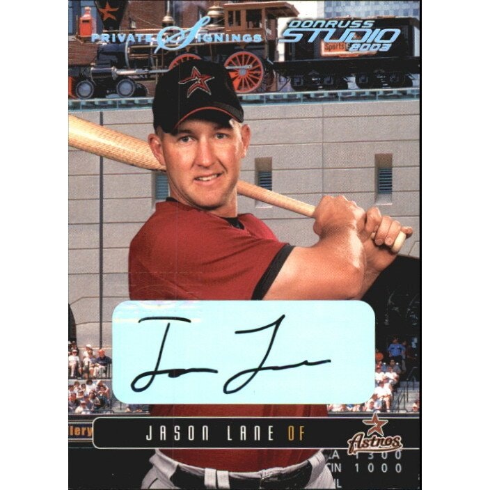 2003 Studio Private Signings Jason Lane Autograph Card #130: $10 2003 Studio Private Signings Jason Lane Autograph Card #130: $10