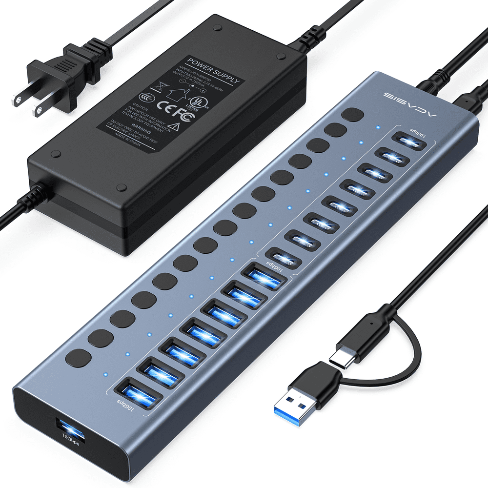 Acasis 16-Port 10Gbps USB 3.2 Gen 2 Powered Hub: $69 Acasis 16-Port 10Gbps USB 3.2 Gen 2 Powered Hub: $69