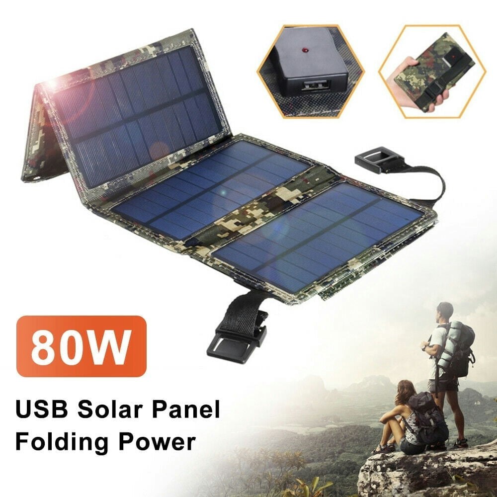 JahyShow 80W Foldable USB Solar Panel Charger: $12.34 JahyShow 80W Foldable USB Solar Panel Charger: $12.34