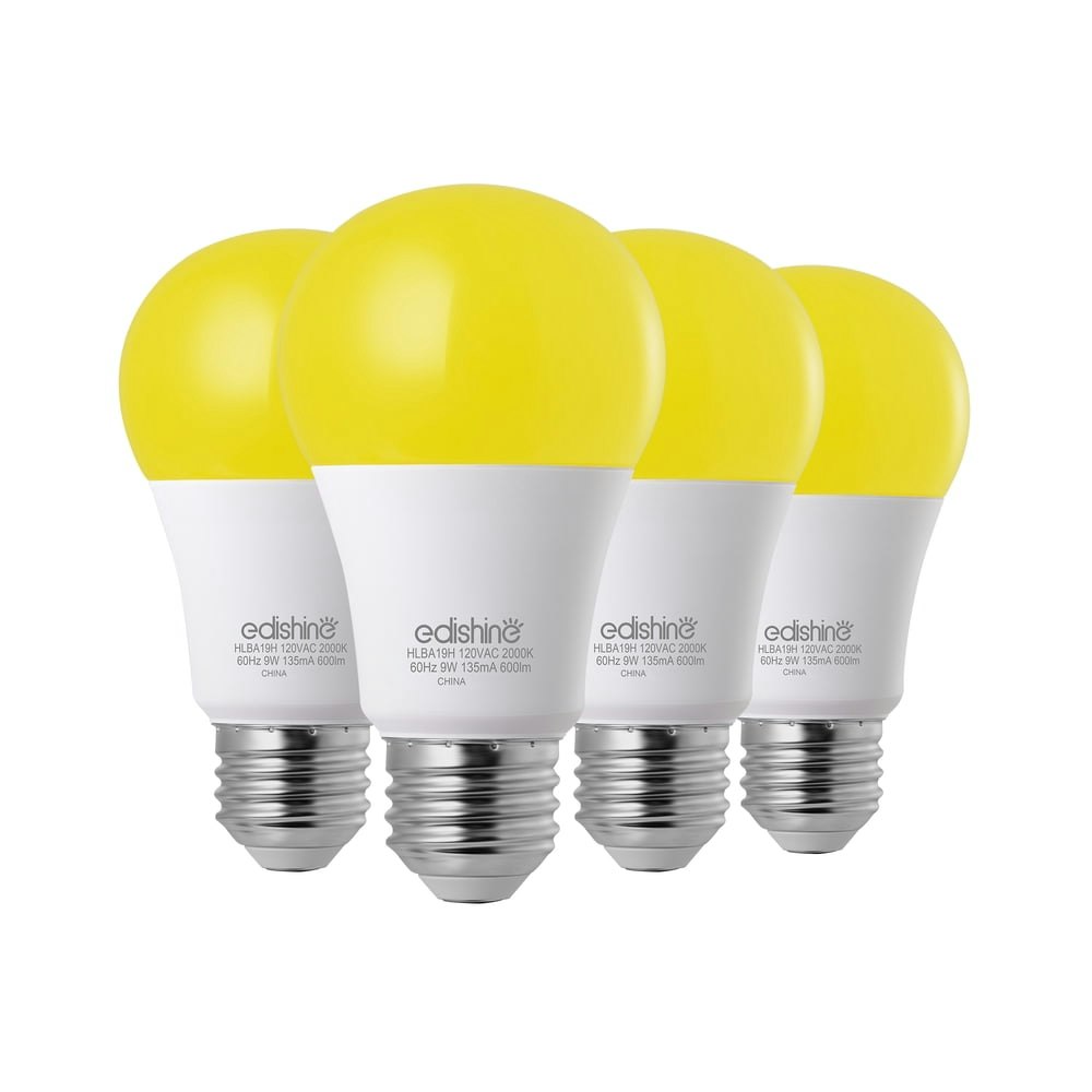 Edishine 9W Dusk-to-Dawn LED Bug Light Bulbs 4-Pack: $12.09 Edishine 9W Dusk-to-Dawn LED Bug Light Bulbs 4-Pack: $12.09