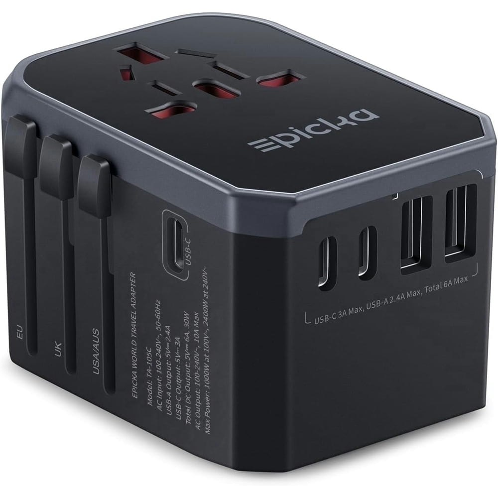 Epicka TA-105C Universal Travel Adapter: $20.99 Epicka TA-105C Universal Travel Adapter: $20.99
