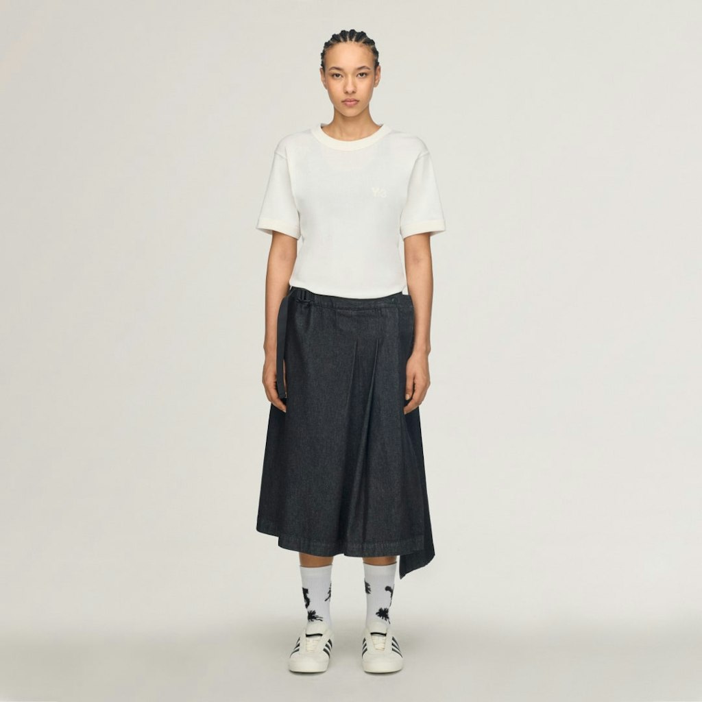 Y-3 Denim Skirt: $400 Y-3 Denim Skirt: $400