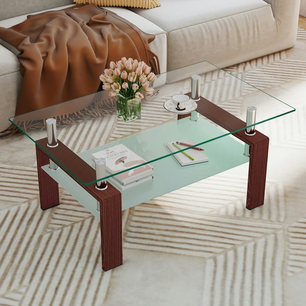 Segmart Glass Coffee Table: $51.29 Segmart Glass Coffee Table: $51.29