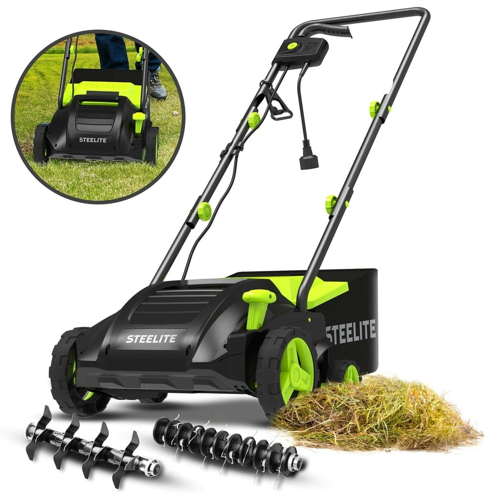 Steelite 13-Inch 12-Amp 2-in-1 Electric Dethatcher and Scarifier: $81.69 Steelite 13-Inch 12-Amp 2-in-1 Electric Dethatcher and Scarifier: $81.69