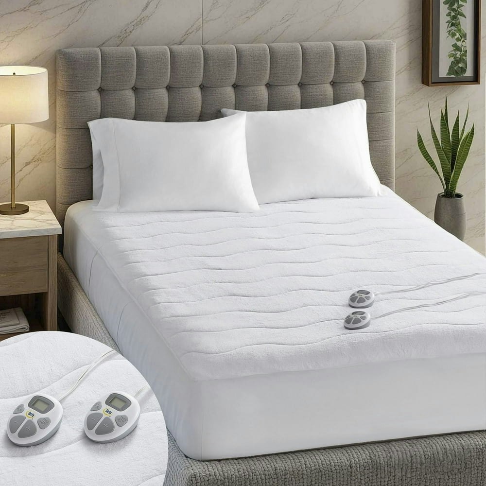 Serta Queen Heated Plush Electric Mattress Pad: $134.99 Serta Queen Heated Plush Electric Mattress Pad: $134.99
