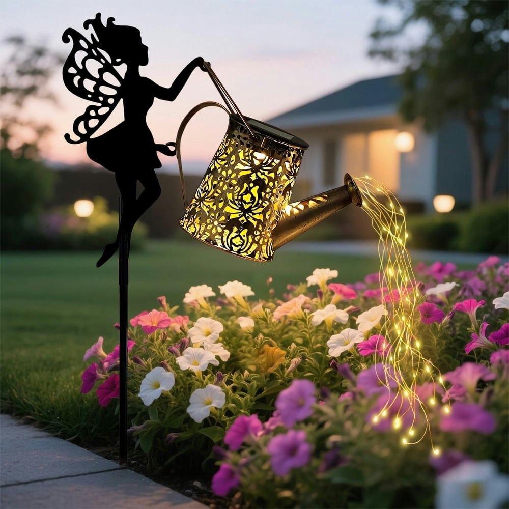 Rirool Solar Watering Can Fairy Garden Light: $14.99 Rirool Solar Watering Can Fairy Garden Light: $14.99