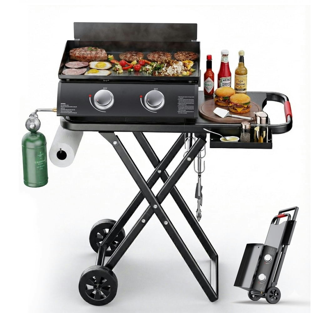2-Burner Portable Propane Gas Griddle: $139.88 2-Burner Portable Propane Gas Griddle: $139.88