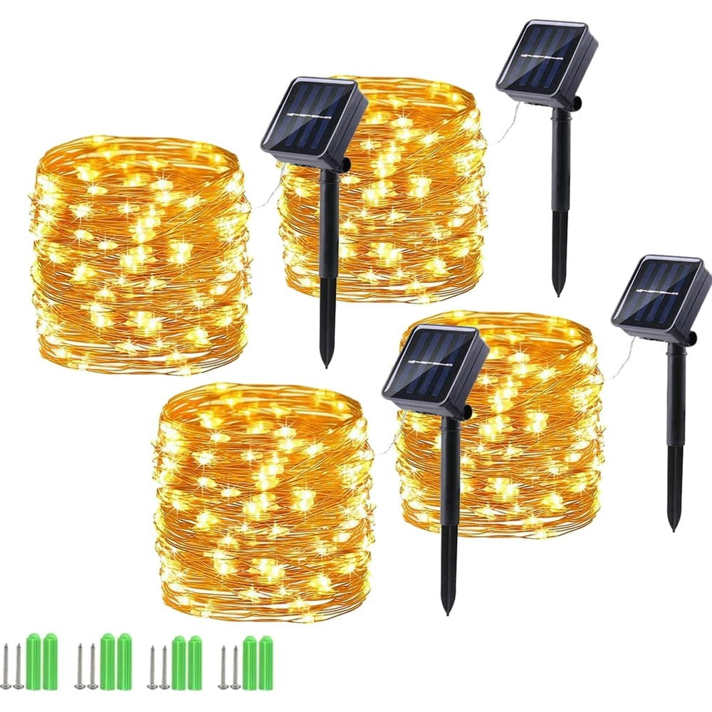 Ceevoo 600 LED Solar String Lights 4-Pack: $21.99 Ceevoo 600 LED Solar String Lights 4-Pack: $21.99