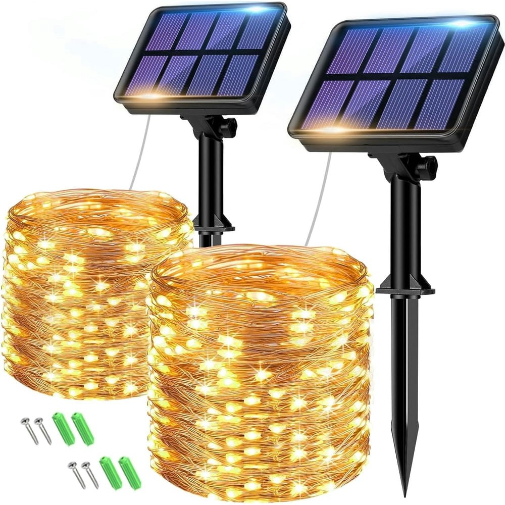 Solar Fairy String Lights 240-LED 80-Foot 2-Pack: $15.97 Solar Fairy String Lights 240-LED 80-Foot 2-Pack: $15.97
