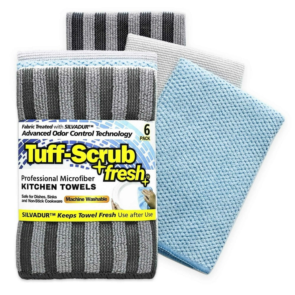 Tuff-Scrub 12x12 Microfiber Kitchen Towels 6-Pack: $17.84 Tuff-Scrub 12x12 Microfiber Kitchen Towels 6-Pack: $17.84