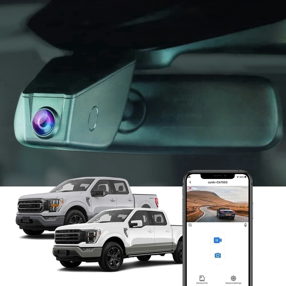 Fitcamx 4K Ford F150 & F250 Dash Cam 64GB: $152.99