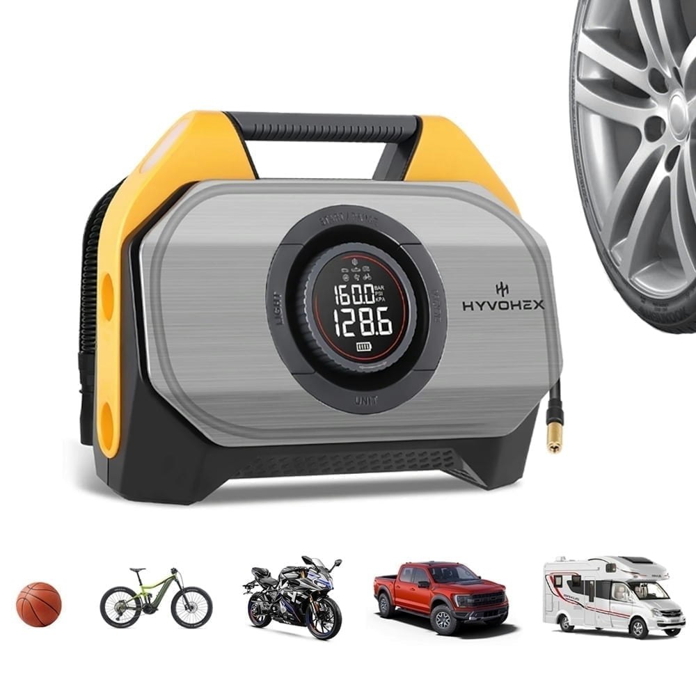 Portable Cordless 15,600mAh Tire Inflator Air Compressor: $61.99