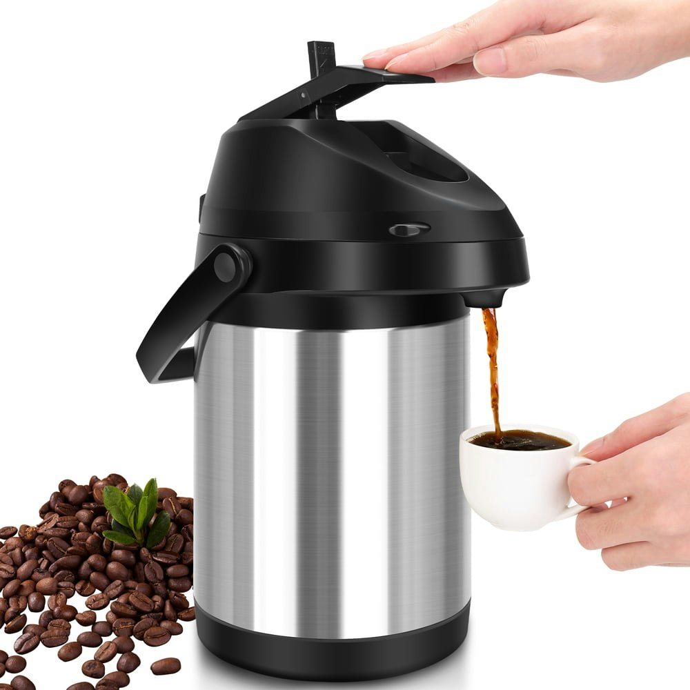Ssawcasa 102oz Insulated Stainless Steel Airpot Coffee Carafe: $38.69