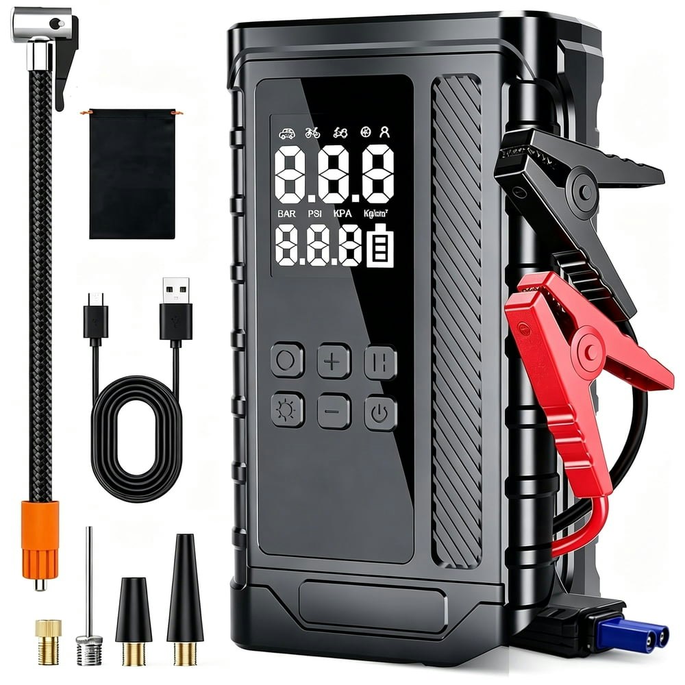 Trakar 5,000A 150-PSI Jump Starter and Air Compressor: $48.89