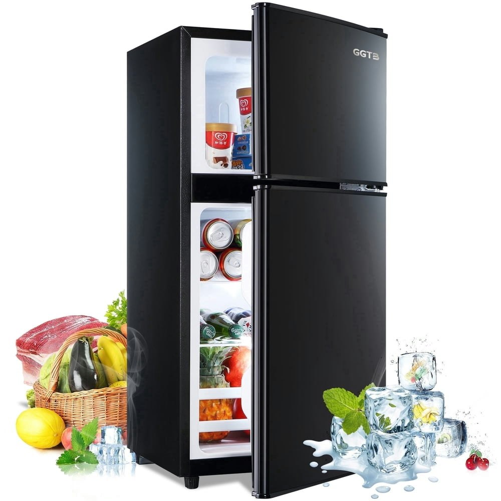 GGTB 3-Cubic-Foot Retro Two-Door Compact Refrigerator: $169.99