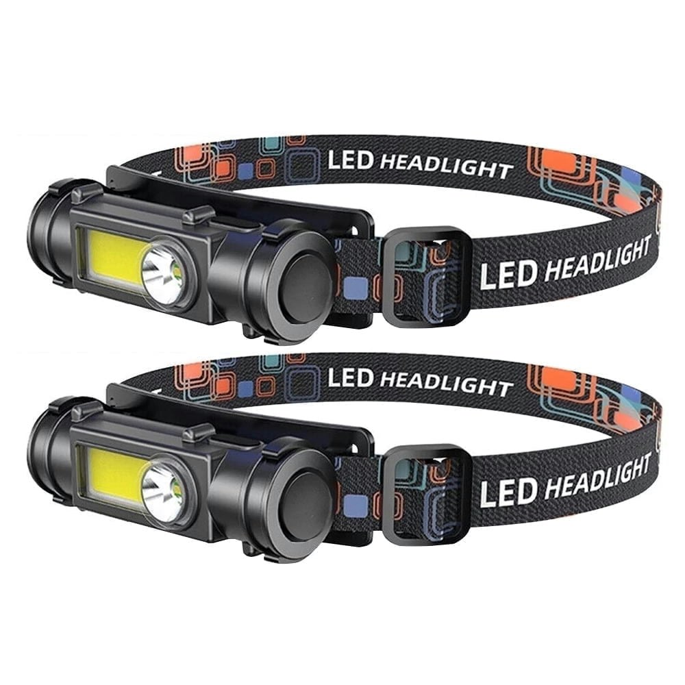 BN-Link Rechargeable LED Headlamp 2-Pack: $8.99