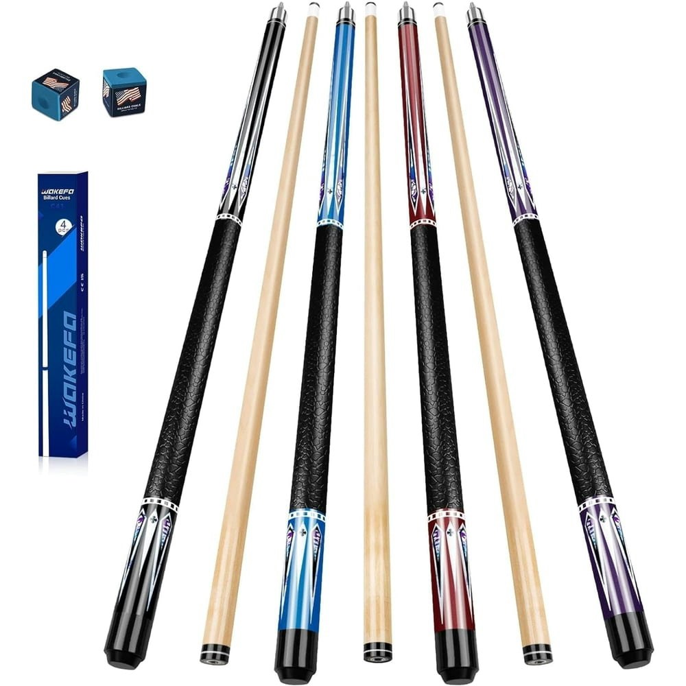 58-inch Billiard Pool Cue Stick 4-Pack: $79.99 58-inch Billiard Pool Cue Stick 4-Pack: $79.99