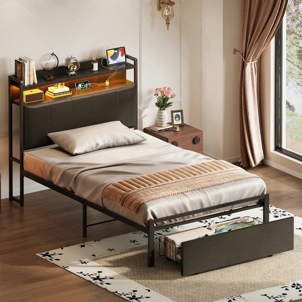 Casacomoda Twin Upholstered Storage Platform Bed Frame: $84.99 Casacomoda Twin Upholstered Storage Platform Bed Frame: $84.99
