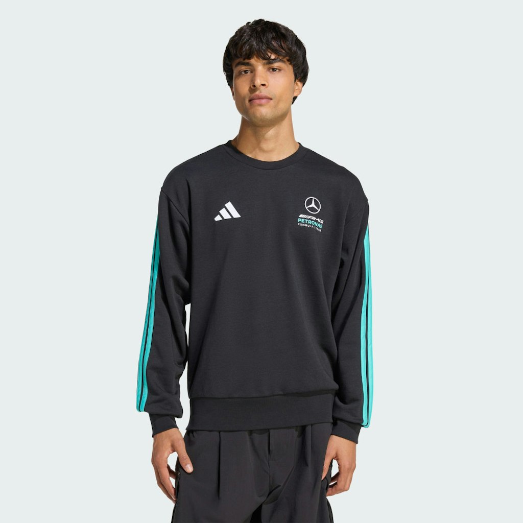 Mercedes AMG Petronas Formula 1 Team DNA Sweat Top: $65 Mercedes AMG Petronas Formula 1 Team DNA Sweat Top: $65