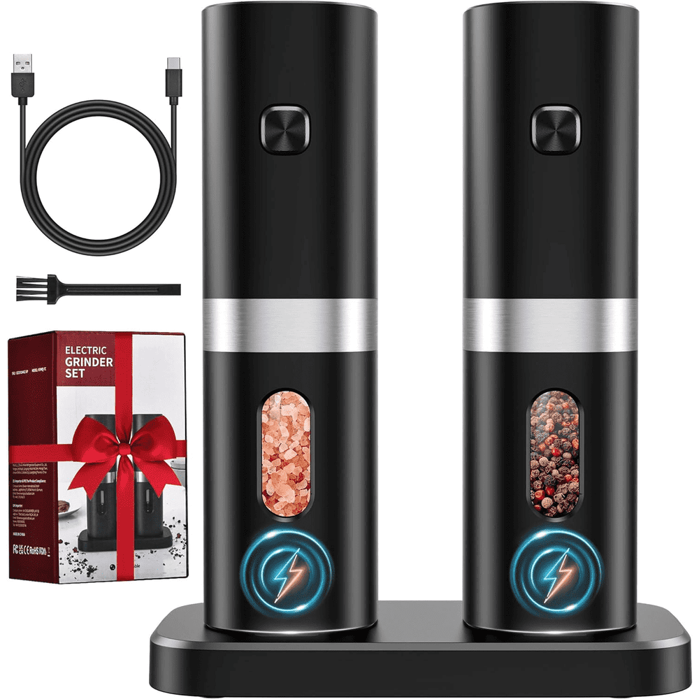 VicTsing Electric Salt and Pepper Grinder 2-Pack: $17.59 VicTsing Electric Salt and Pepper Grinder 2-Pack: $17.59