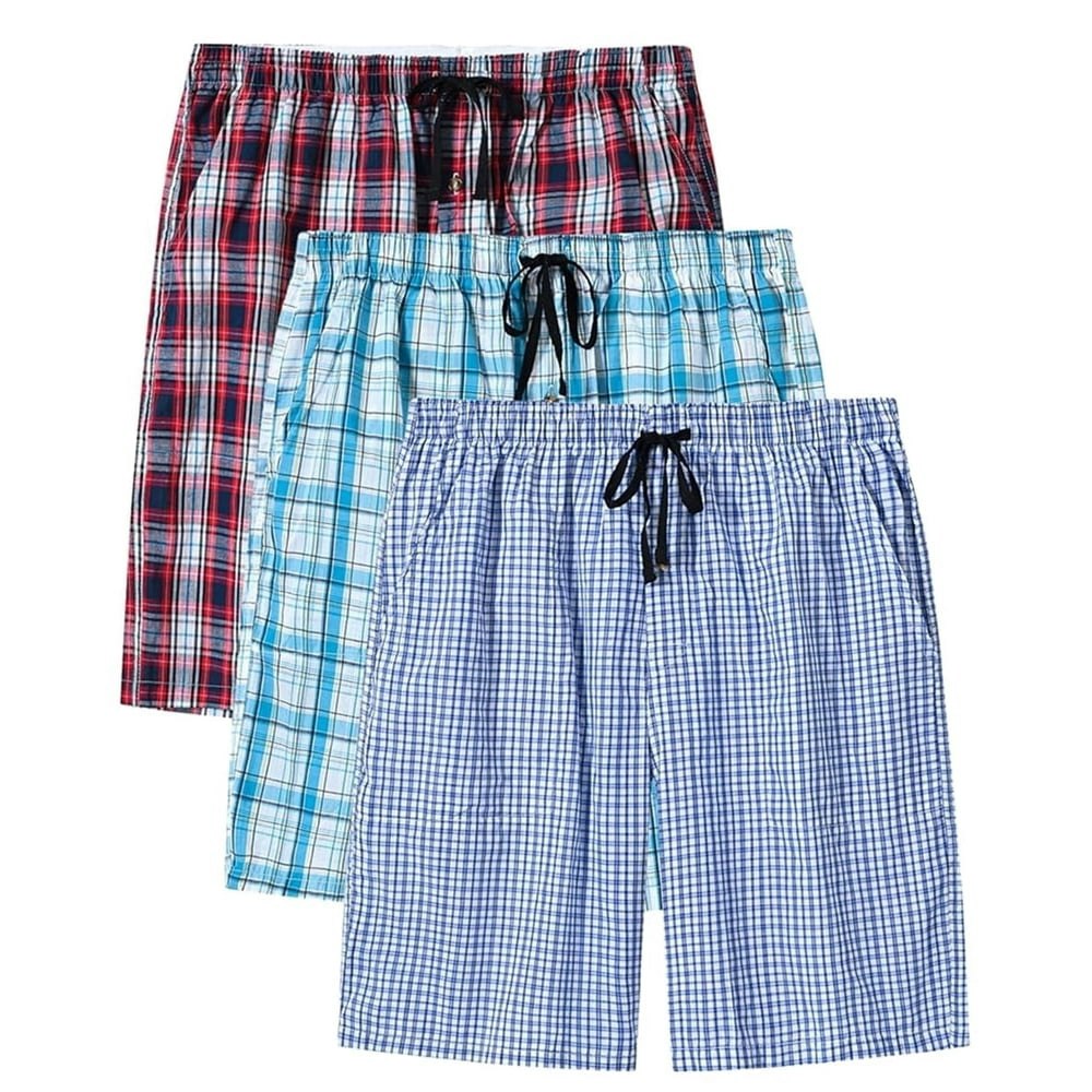 MoFiz Men's Cotton Woven Pajama Shorts 3-Pack: $22.82 MoFiz Men's Cotton Woven Pajama Shorts 3-Pack: $22.82
