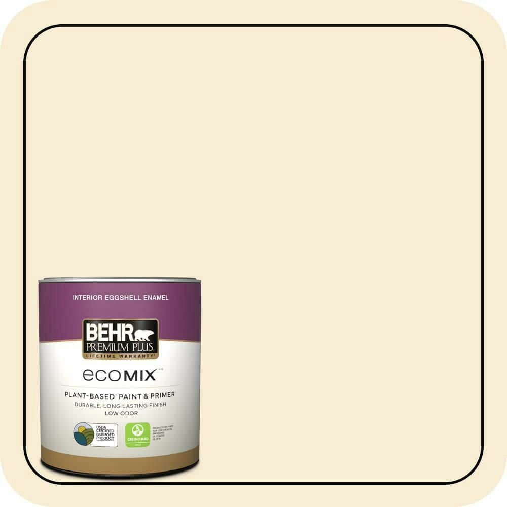 Honeysuckle White Eggshell Interior Paint and Primer 1-Quart: $20.48 Honeysuckle White Eggshell Interior Paint and Primer 1-Quart: $20.48