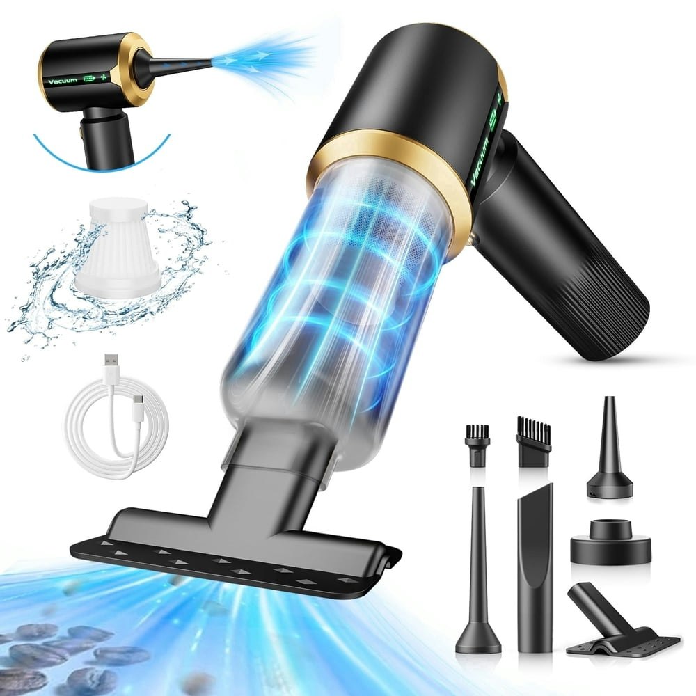 16,000Pa 3-in-1 Cordless Handheld Vacuum, Air Duster, and Pump: $26.09 16,000Pa 3-in-1 Cordless Handheld Vacuum, Air Duster, and Pump: $26.09