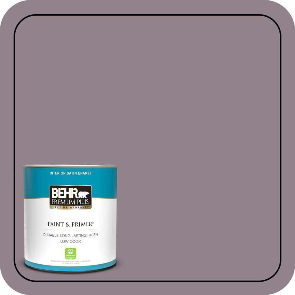 Behr Gothic Purple Satin Enamel Interior Paint and Primer 1-Quart: $19.48 Behr Gothic Purple Satin Enamel Interior Paint and Primer 1-Quart: $19.48