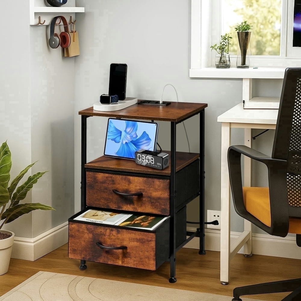 Coliware File Cabinet with Charging Station: $40.99 Coliware File Cabinet with Charging Station: $40.99