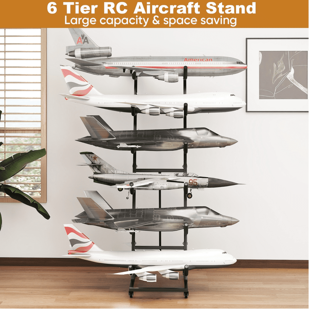 Aiwfl 6-Shelf RC Airplane Display Rack: $102.59 Aiwfl 6-Shelf RC Airplane Display Rack: $102.59