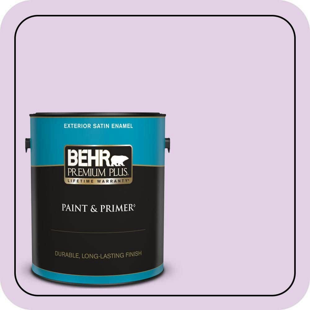 Behr Sweet Romance Satin Exterior Paint and Primer 1-Gallon: $49.98 Behr Sweet Romance Satin Exterior Paint and Primer 1-Gallon: $49.98
