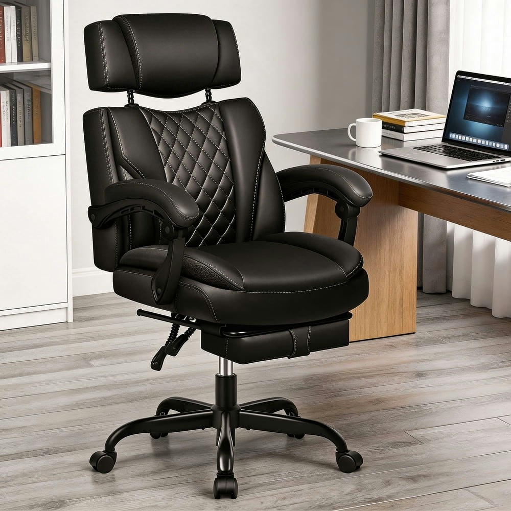 FelixKing Ergonomic Leather Office Chair: $105.99
