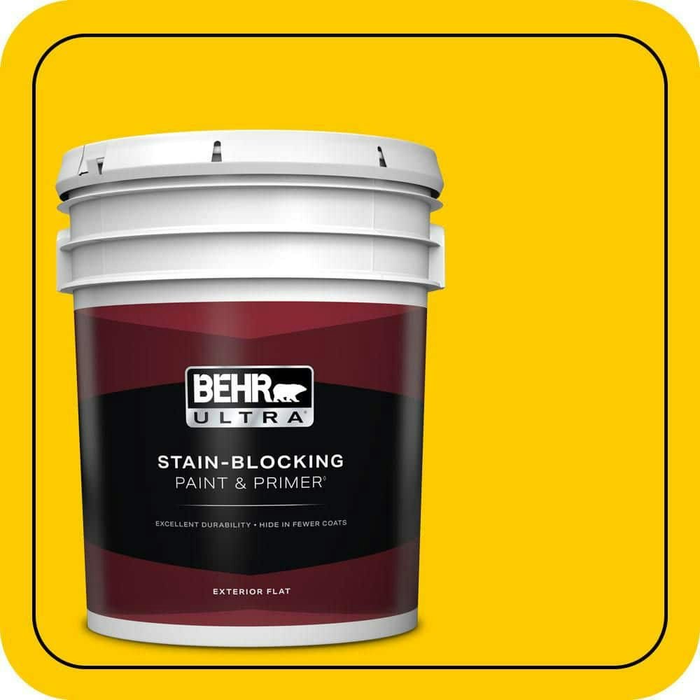 #370B-7 Yellow Flash Flat Exterior Paint and Primer 5-Gallon: $273 #370B-7 Yellow Flash Flat Exterior Paint and Primer 5-Gallon: $273
