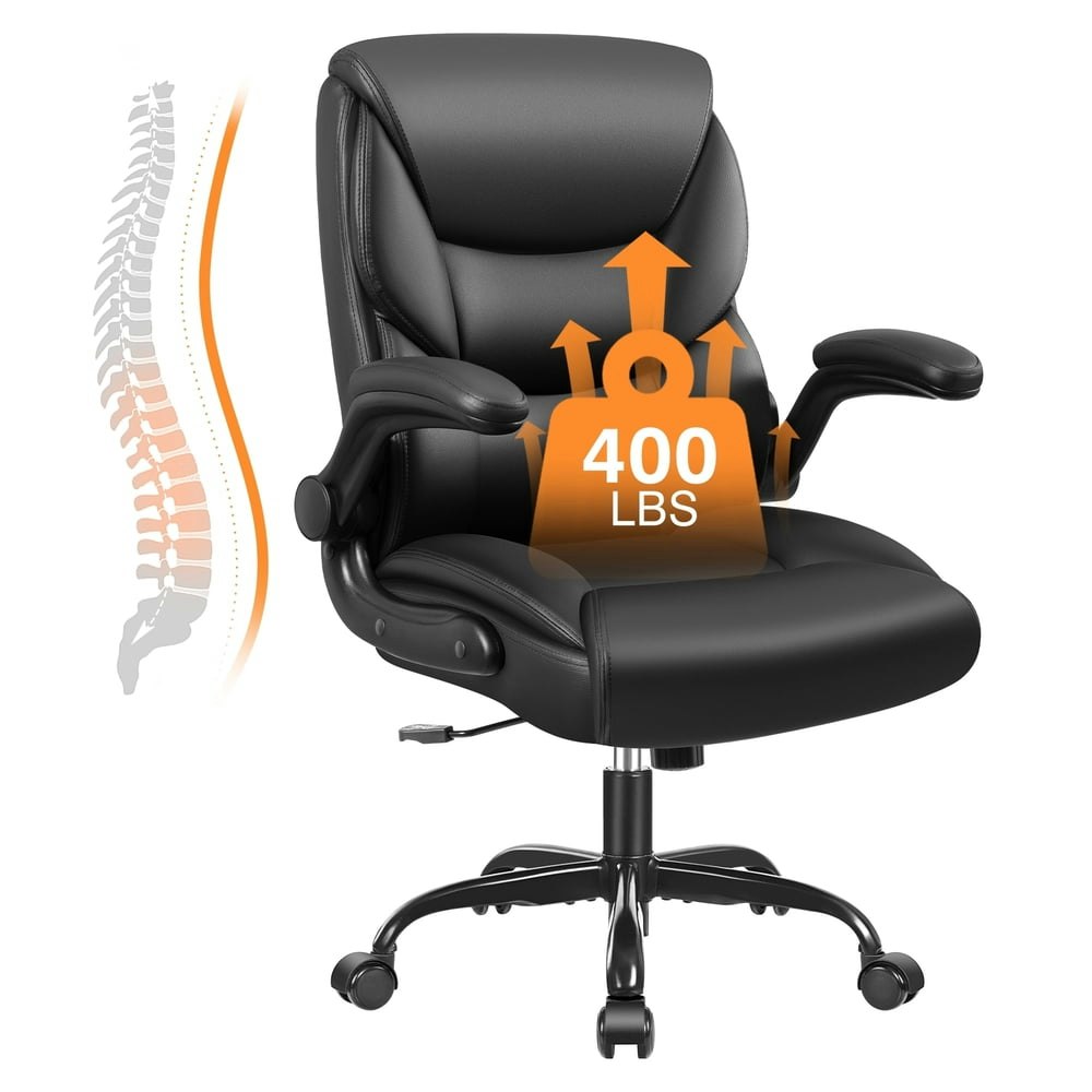 Primy Compact PU Leather Office Chair: $79.99