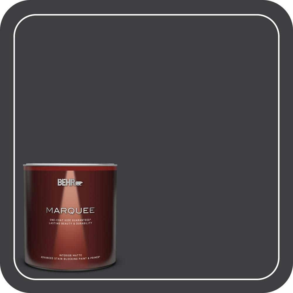 Jet Black Matte Interior Paint and Primer 1-Quart: $26.98 Jet Black Matte Interior Paint and Primer 1-Quart: $26.98
