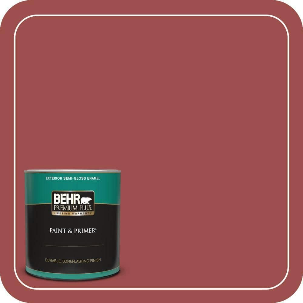 Behr Semi-Gloss Enamel Exterior Paint & Primer 1-Quart Can: $25.98