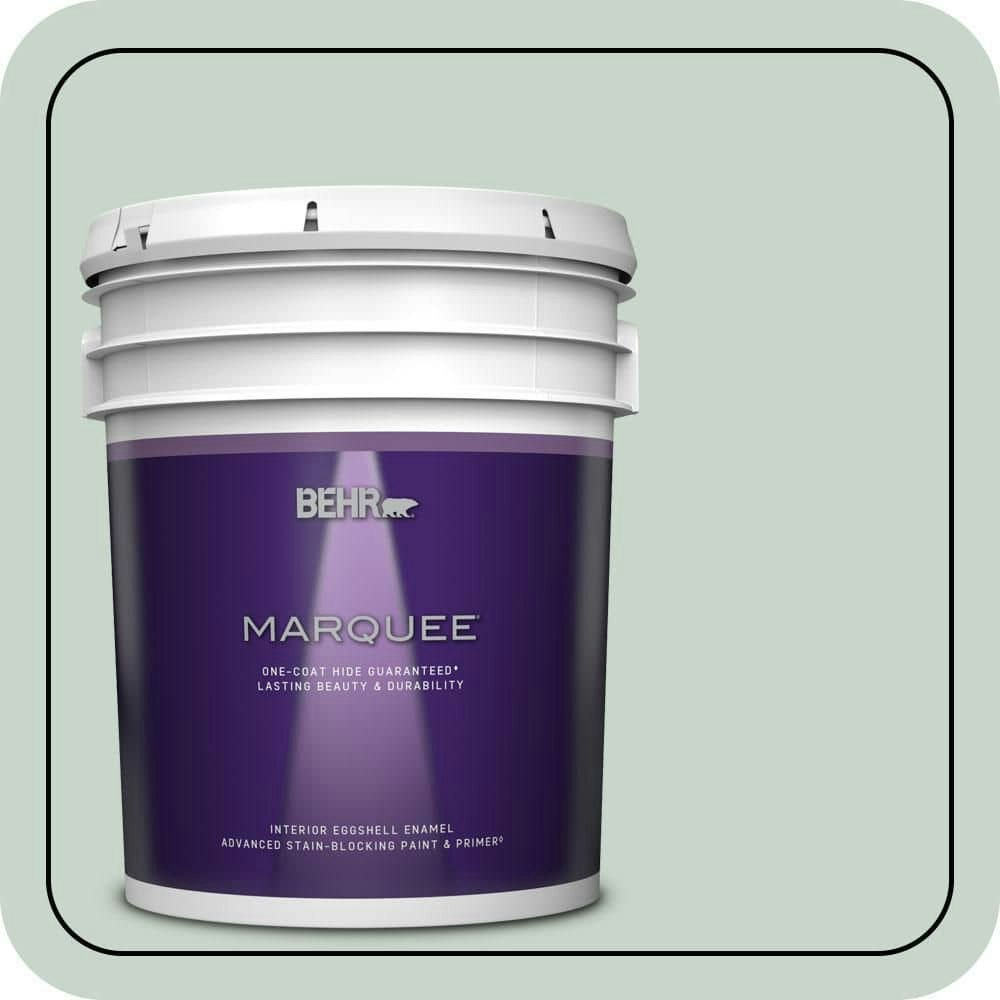 Behr 5-Gallon Valley Mist Eggshell Enamel Interior Paint and Primer: $273