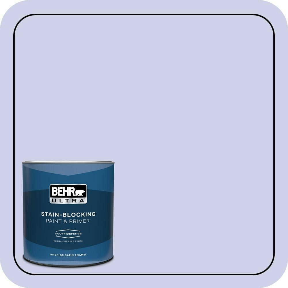 Behr Artistic Violet Extra Durable Satin Enamel Interior Paint and Primer 1-Quart: $23.98