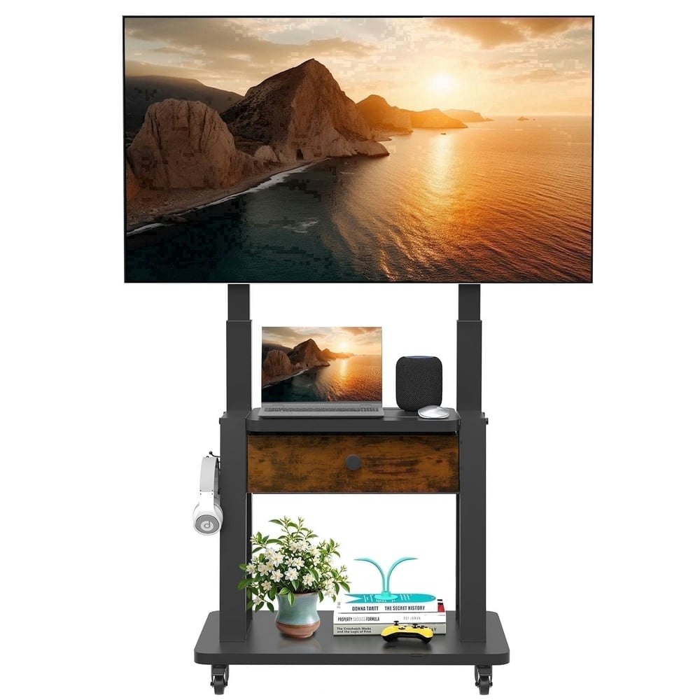 Hellsehen Rolling TV Stand for 32-75-inch Screens: $87.29 Hellsehen Rolling TV Stand for 32-75-inch Screens: $87.29