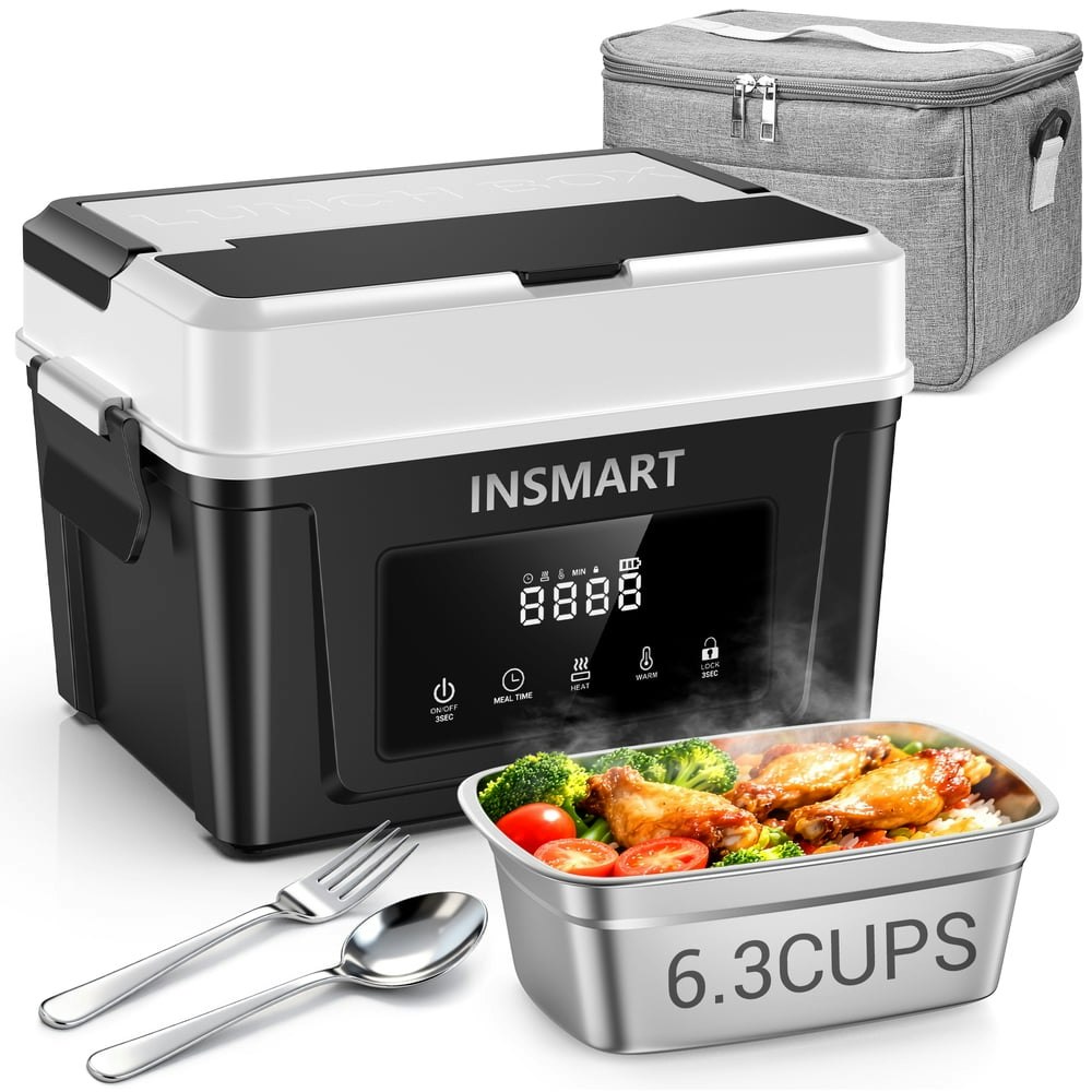 Insmart 6.3-Cup Cordless Electric Heated Lunch Box: $57 Insmart 6.3-Cup Cordless Electric Heated Lunch Box: $57