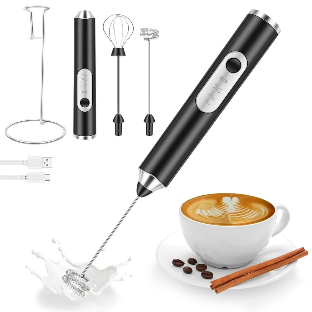 Electric Handheld Milk Frother Wand: $9.89