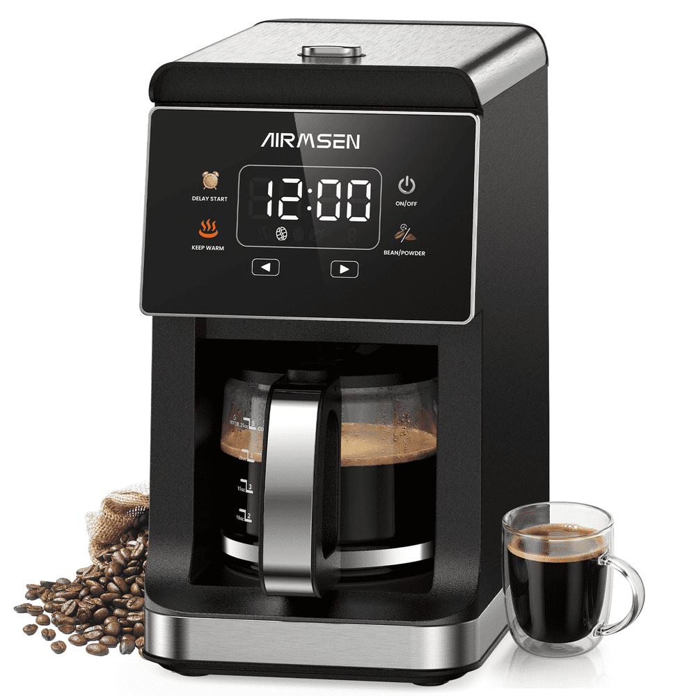 Airmsen 5-Cup Programmable Coffee Maker with Grinder: $79.99 Airmsen 5-Cup Programmable Coffee Maker with Grinder: $79.99