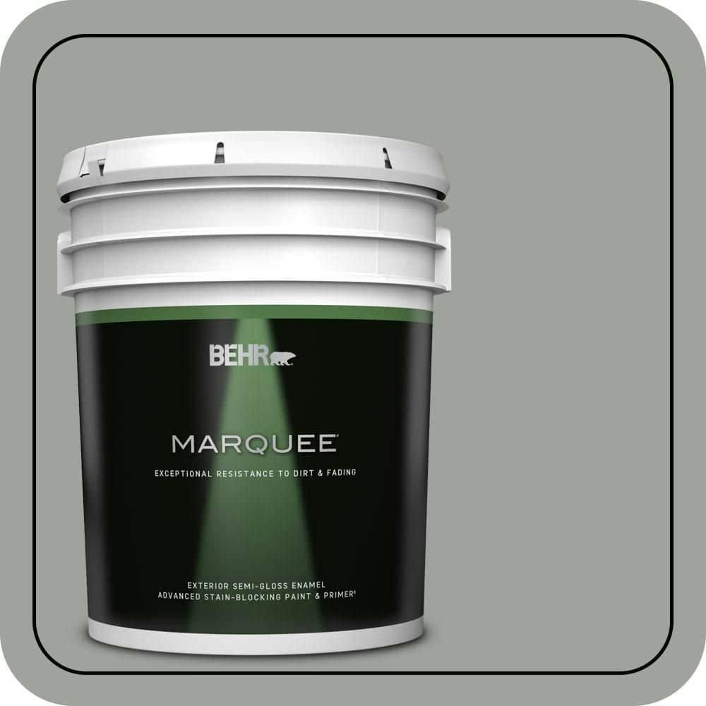 Sage Gray Semi-Gloss Exterior Paint and Primer 5-Gallon: $335 Sage Gray Semi-Gloss Exterior Paint and Primer 5-Gallon: $335