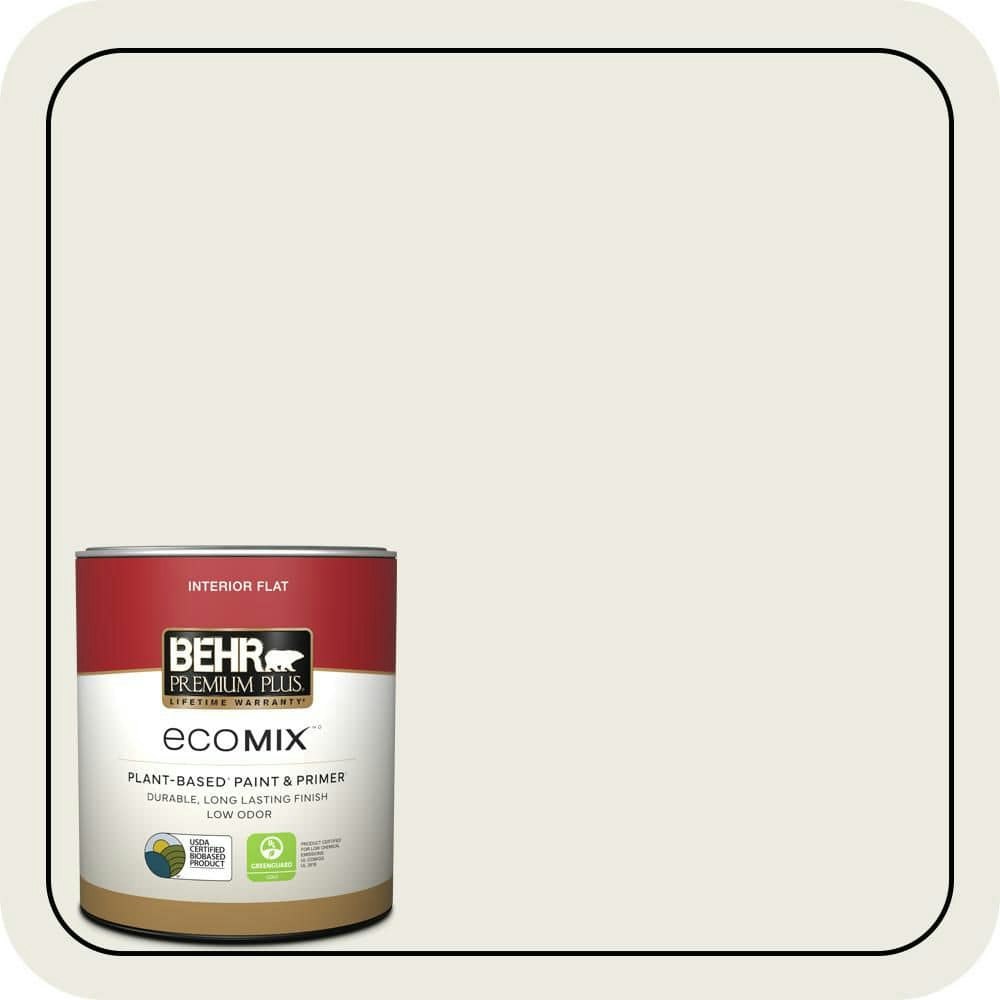 Arcade White Flat EcoMix Plant-Based Interior Paint and Primer 1-Quart: $19.48 Arcade White Flat EcoMix Plant-Based Interior Paint and Primer 1-Quart: $19.48