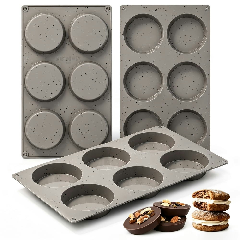 Caketime 3-Piece Silicone Egg Sandwich and Muffin Mold: $11.69
