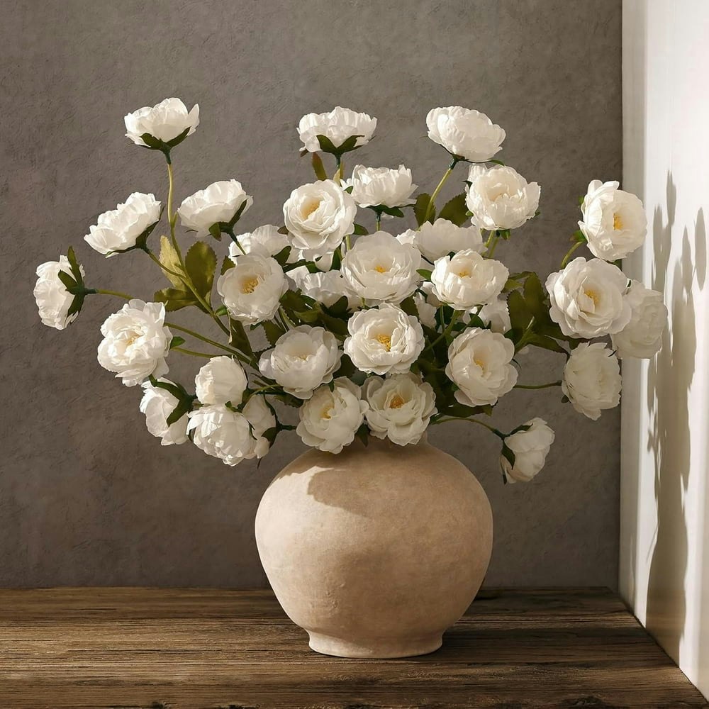 Yastouay Artificial Peony Flowers 6-Pack: $17.99