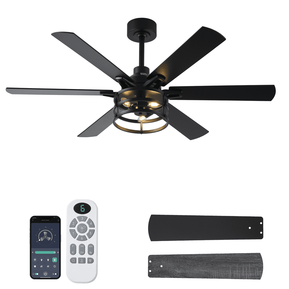 52-Inch Farmhouse Ceiling Fan with Light and Remote: $80.99 52-Inch Farmhouse Ceiling Fan with Light and Remote: $80.99