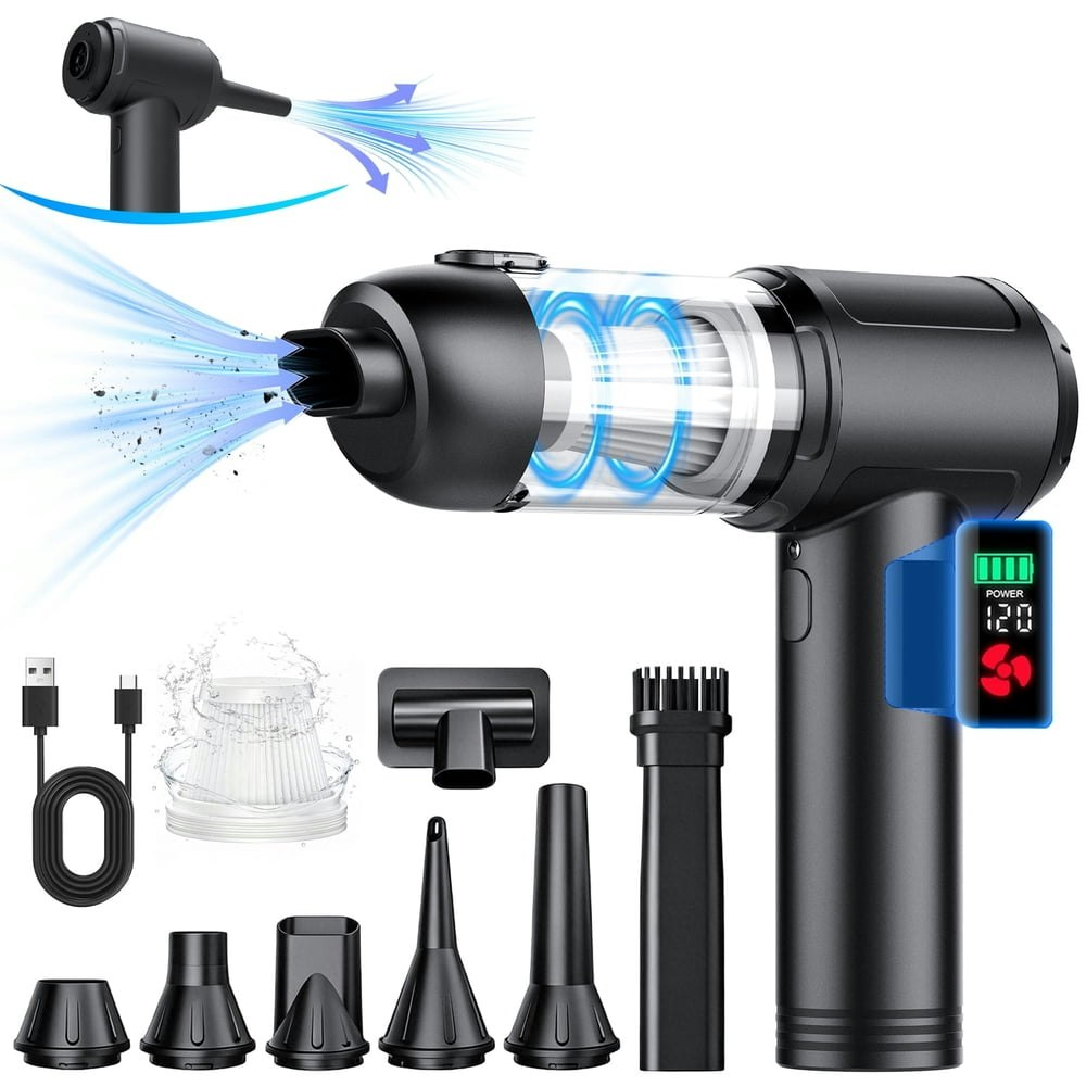 Cordless Handheld Car Vacuum and Air Duster: $36.89