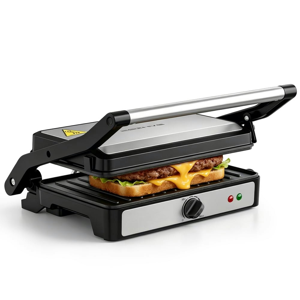 Keinve 850W Electric Panini Press and Sandwich Maker: $29.69