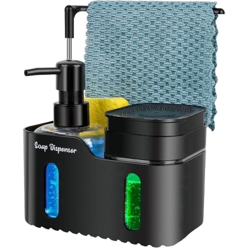 4-in-1 Kitchen Sink Soap Dispenser and Organizer Set: $12.49